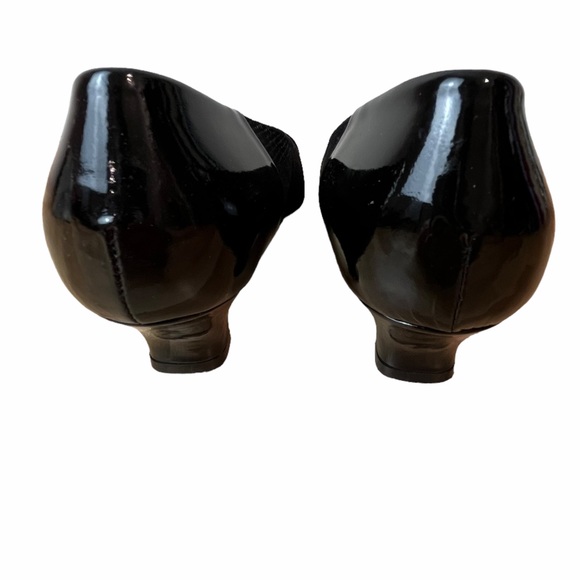 Beautifeel Cap Toe Patterned Suede and Patent Kitten Heel - Picture 8 of 10